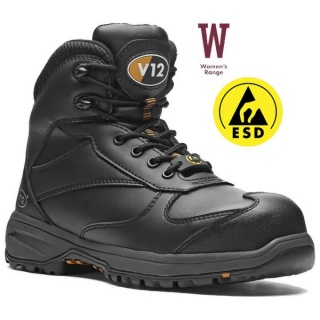 V12 Footwear V1925 Octane IGS Metal Free Women's S3 HI HRO ESD SRC Vegan Hiker Safety Boots